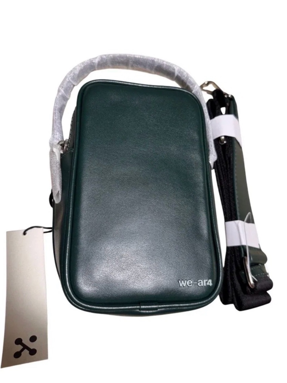We ar4 Navy Crossbody Bag for Women - Compact Leather Shoulder Bag